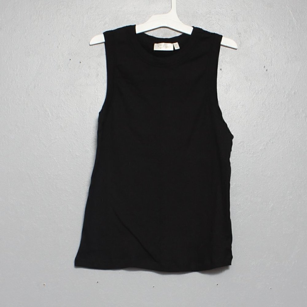 RD Style NWT Maria black Muscle Ribbed Tank